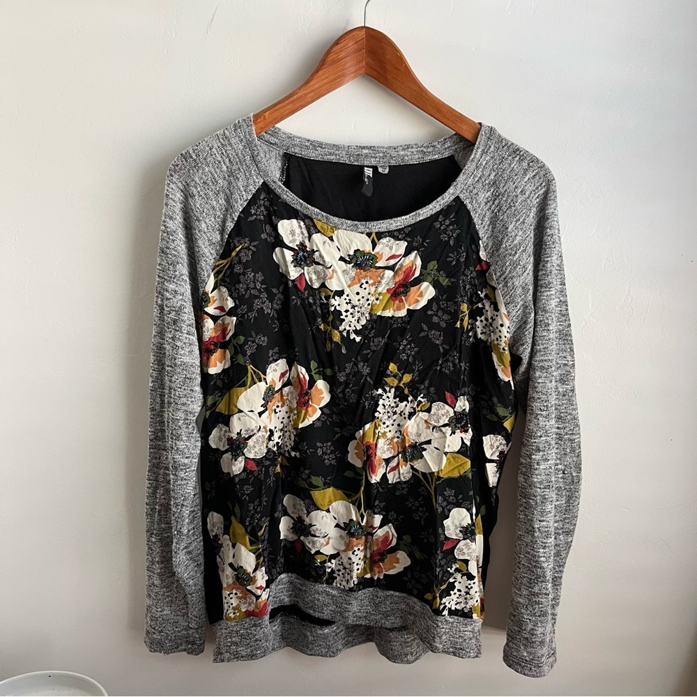 Kit from the Kloth Benter Mixed Material Top from Stitch Fix Sz M EUC